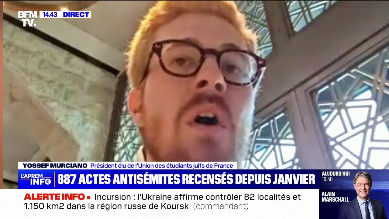 Agression antisémite dans le métro parisien: "Ça arrive à énormément de juifs de France", explique Yossef Murciano, président élu de l'Union des étudiants juifs de France