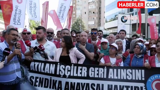 Polonez Gıda Fabrikası İşçileri İşten Çıkarılmaları Nedeniyle Eylem Yaptı