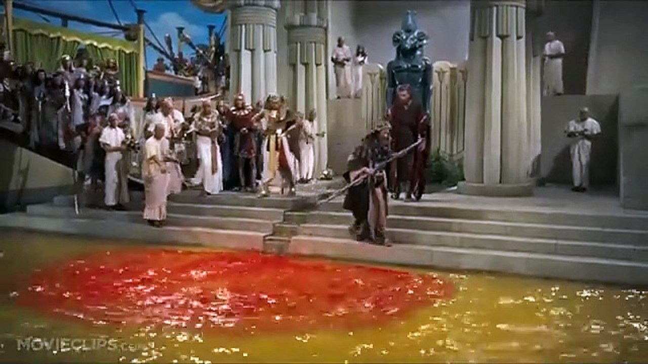 The Ten Commandments Movie CLIP - Moses Turns Water Into Blood - video ...