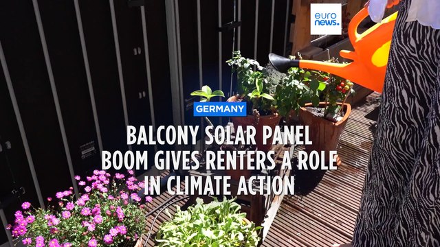 Germans fight climate change on their balconies in solar panel boom