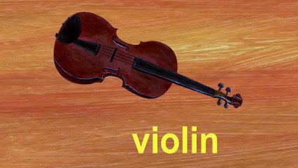 Learn the ABCs in Lower-Case_ _v_ is for vegetables and violin