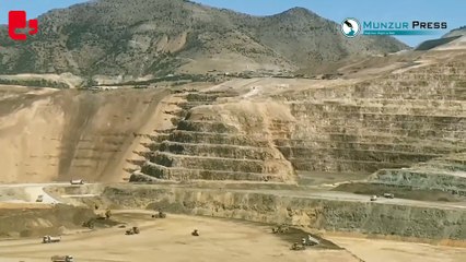 İliç'teki Anagold altın madeninde işçilerden eylem