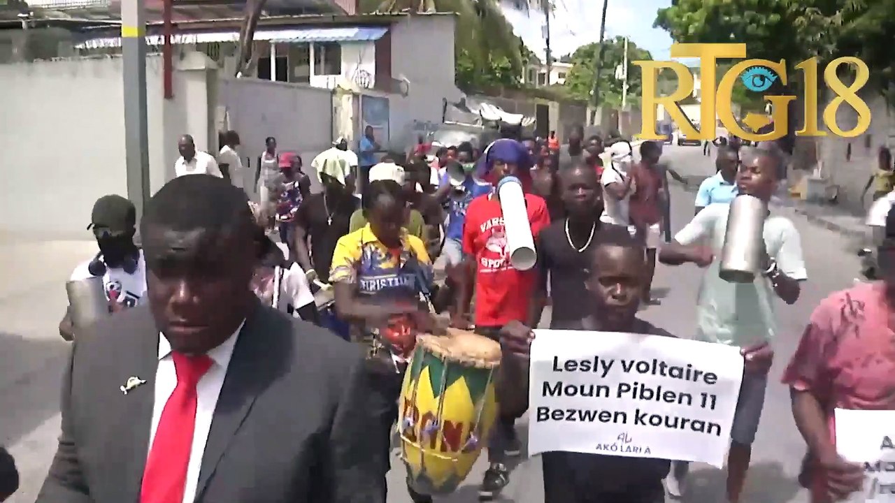 Manifestasyon pou atire otorite yo sou pwoblèm moun nan zòn Puits-Blain ap fè fas.