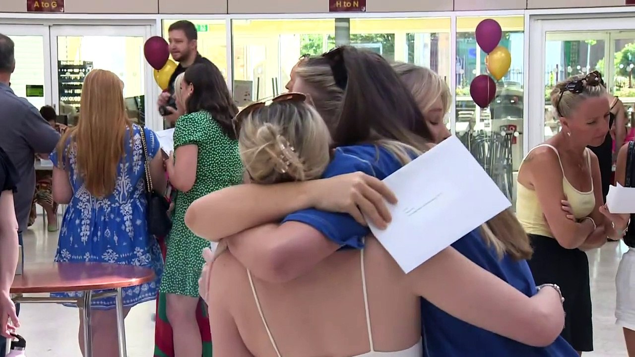 Students receive A-Level results in parts of the UK
