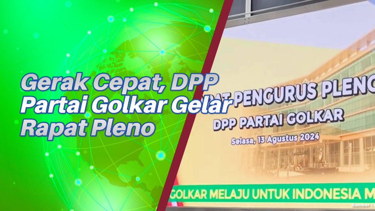 Gerak Cepat DPP Partai Golar Gelar Rapat Pleno