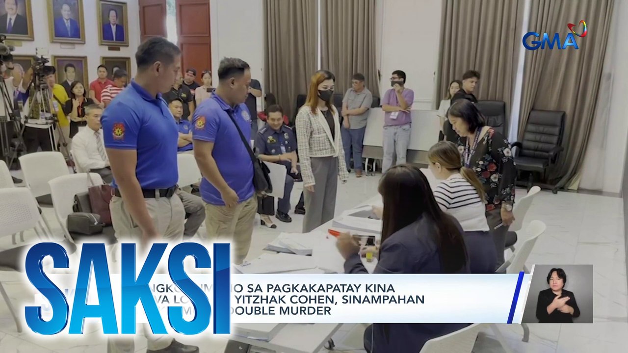 5 sangkot umano sa pagkakapatay kina Geneva Lopez at Yitzhak Cohen, sinampahan ng reklamong double murder | Saksi