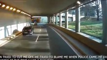 Don't be careless when driving in a tunnel