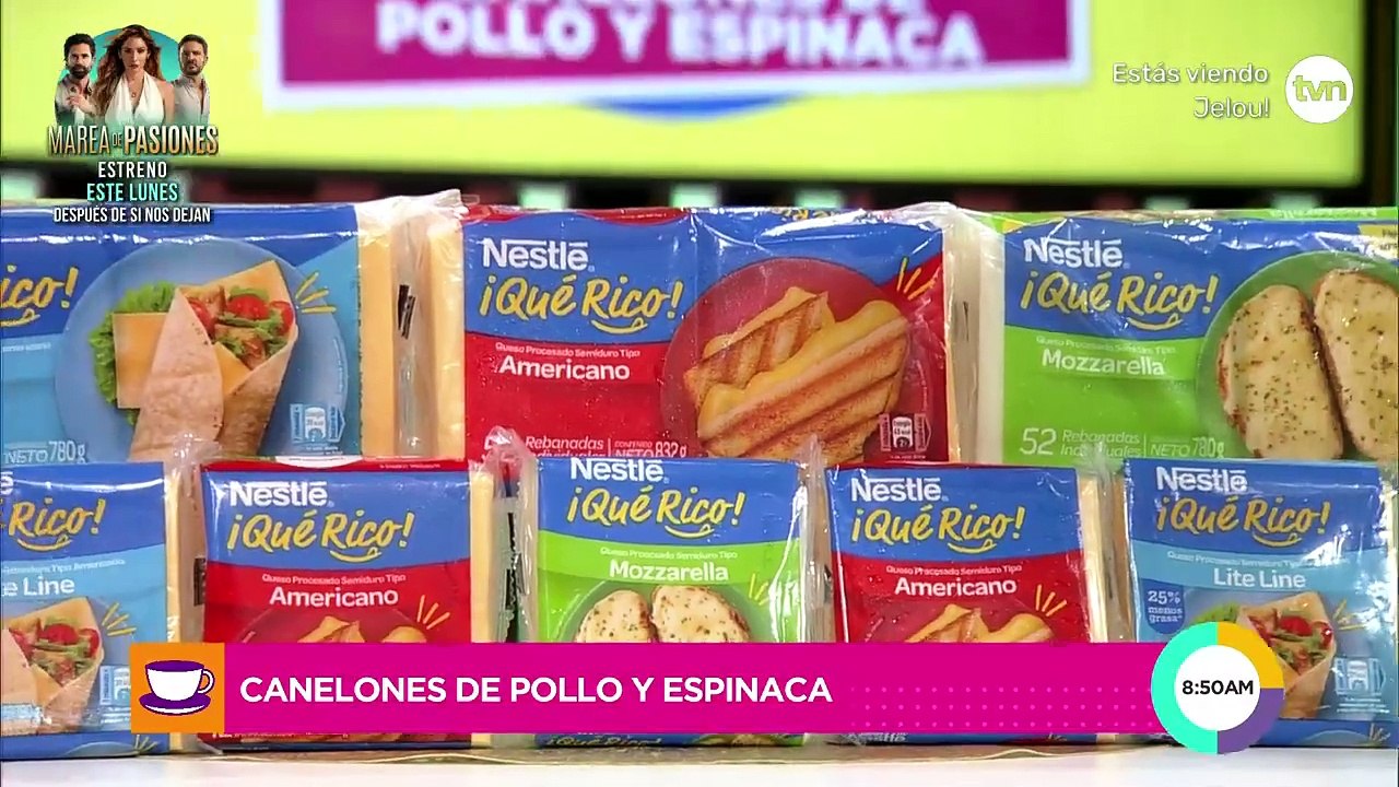 Canelones de pollo y espinaca, receta completa