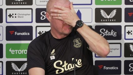 Dyche sweltering in press conference as Everton prepare for Brighton visit - funny