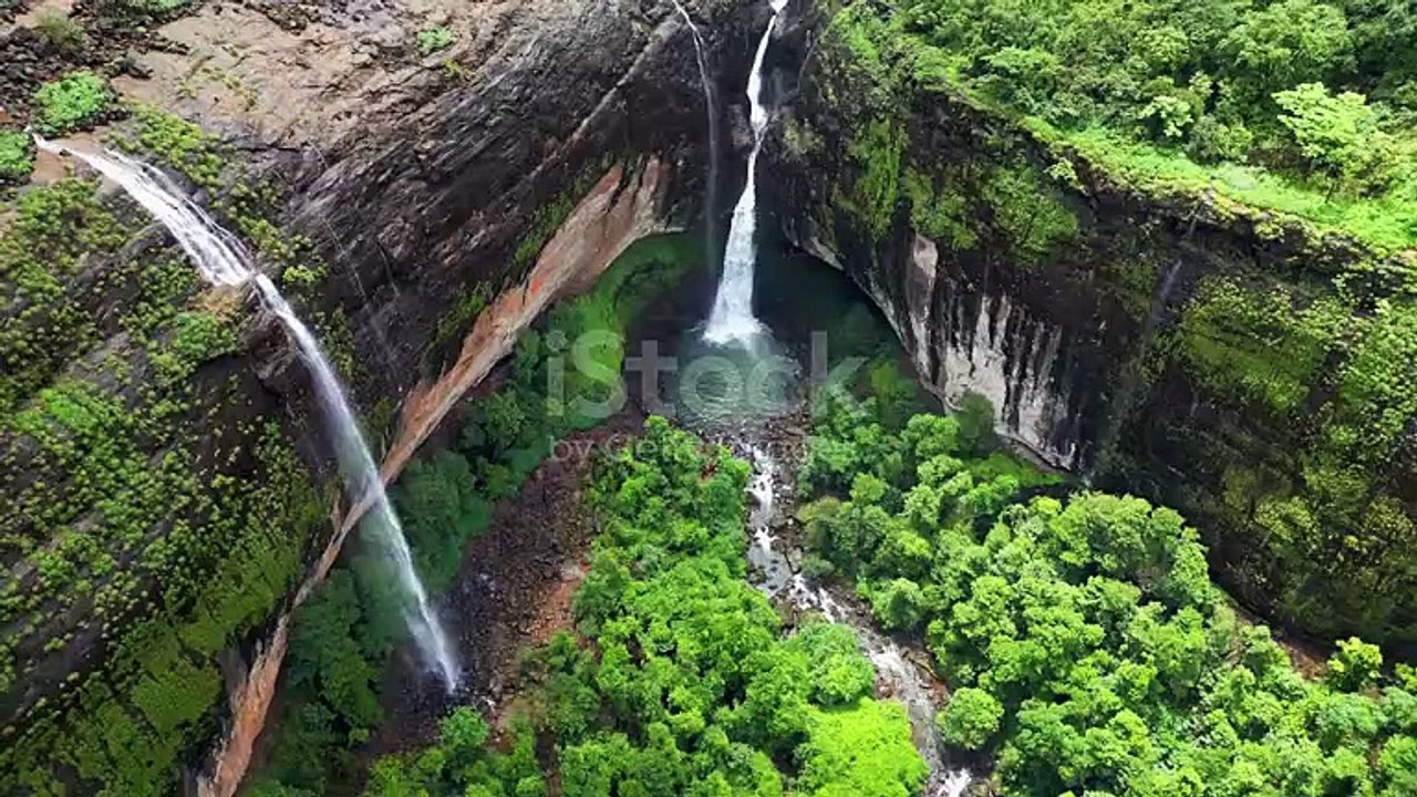 Beautiful Devkund Waterfalls bottom to top view point