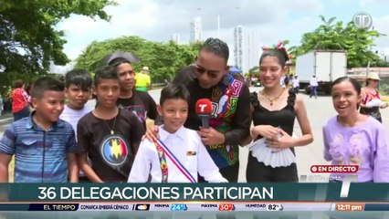 Desfile en conmemoración de los 505 años de fundación de la ciudad de Panamá