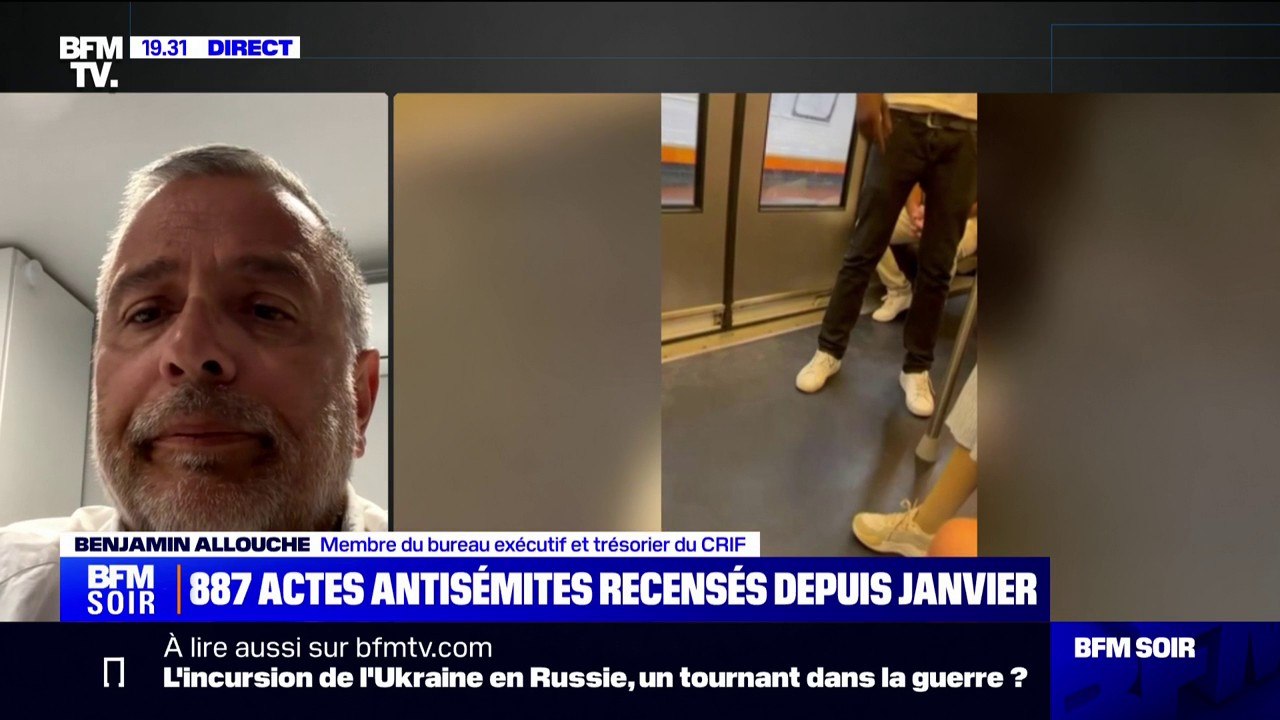 Insultes antisémites dans le métro: "Il est important que les gens qui profèrent ce genre de menaces sachent que ça ne reste pas impuni", pour Benjamin Allouche (membre du bureau exécutif du CRIF)