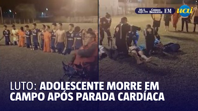 Adolescente sofre parada cardíaca e morre em campo de futebol