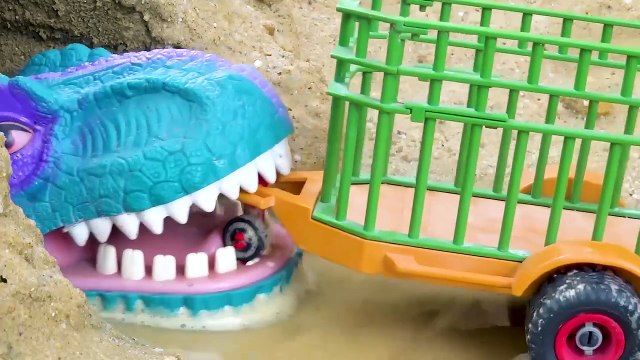 Rescue excavator trucks and cement trucks _ Police car crane truck toy stories _ BIBO TOYS