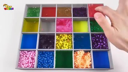 Satisfying Video l Mixing All My Slime Smoothie l Making Glossy Slime ASMR RainbowToyTocToc by