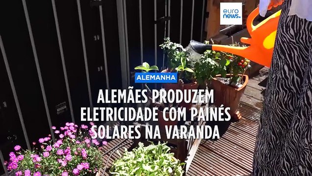 Alemães lutam contra as alterações climáticas com painés solares nas varandas