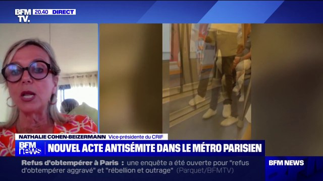 Insultes antisémites dans le métro: Il y a une libération de la parole et de la pensée antisémite , déplore Nathalie Cohen-Beizermann (vice-présidente du CRIF)
