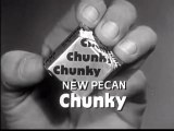 1960 CHUNKY & Bit O Henry candy - Arnold Stang man on the street TV commercial