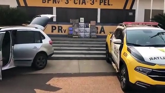PR-323: PRE aborda condutor de veículo em Perobal e apreende perfumes e eletrônicos