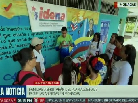 Inicia Plan Agosto de Escuelas Abiertas en el estado Monagas