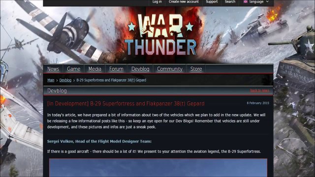 War Thunder Patch 1.47 devblog - B-29 superfortress, Flakpanzer 38t Gepard and map changes