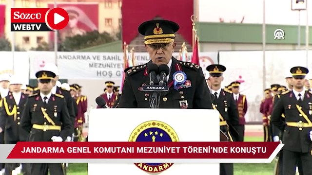 Jandarma Genel Komutanı Orgeneral Çetin, Jandarma ve Sahil Güvenlik Akademisi Mezuniyet Töreni'nde konuştu
