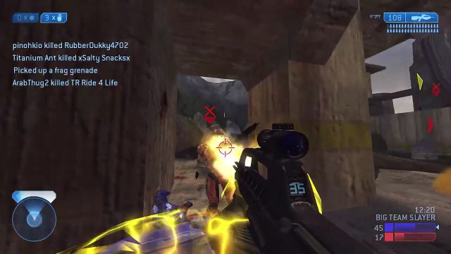 Halo 2 Classic Big Team - Big Team Slayer on Zanzibar Multiplayer Gameplay