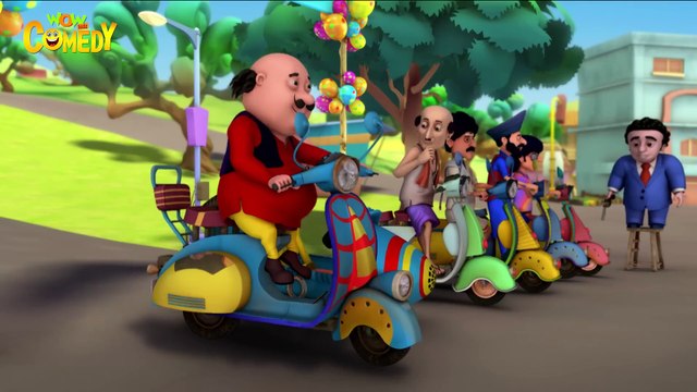 Motu Patlu और Scooter Race - Motu Patlu - Hindi Cartoon - Comedy Express - Wow Kidz Comedy - #spot