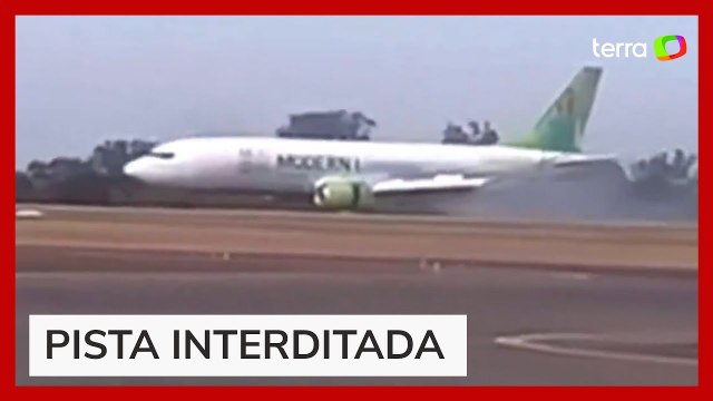 Boeing faz pouso de emergência, estoura pneu e Viracopos fecha pista por duas horas