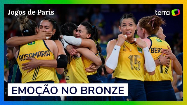 Emoção e despedida: Brasil conquista bronze no vôlei feminino dos Jogos Olímpicos de Paris