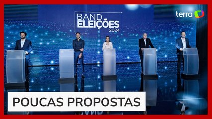 Debate entre candidatos a prefeito de SP tem foco em Nunes e ira de Marçal