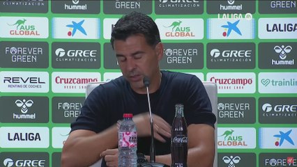 Rueda de prensa de Míchel tras el Betis - Girona