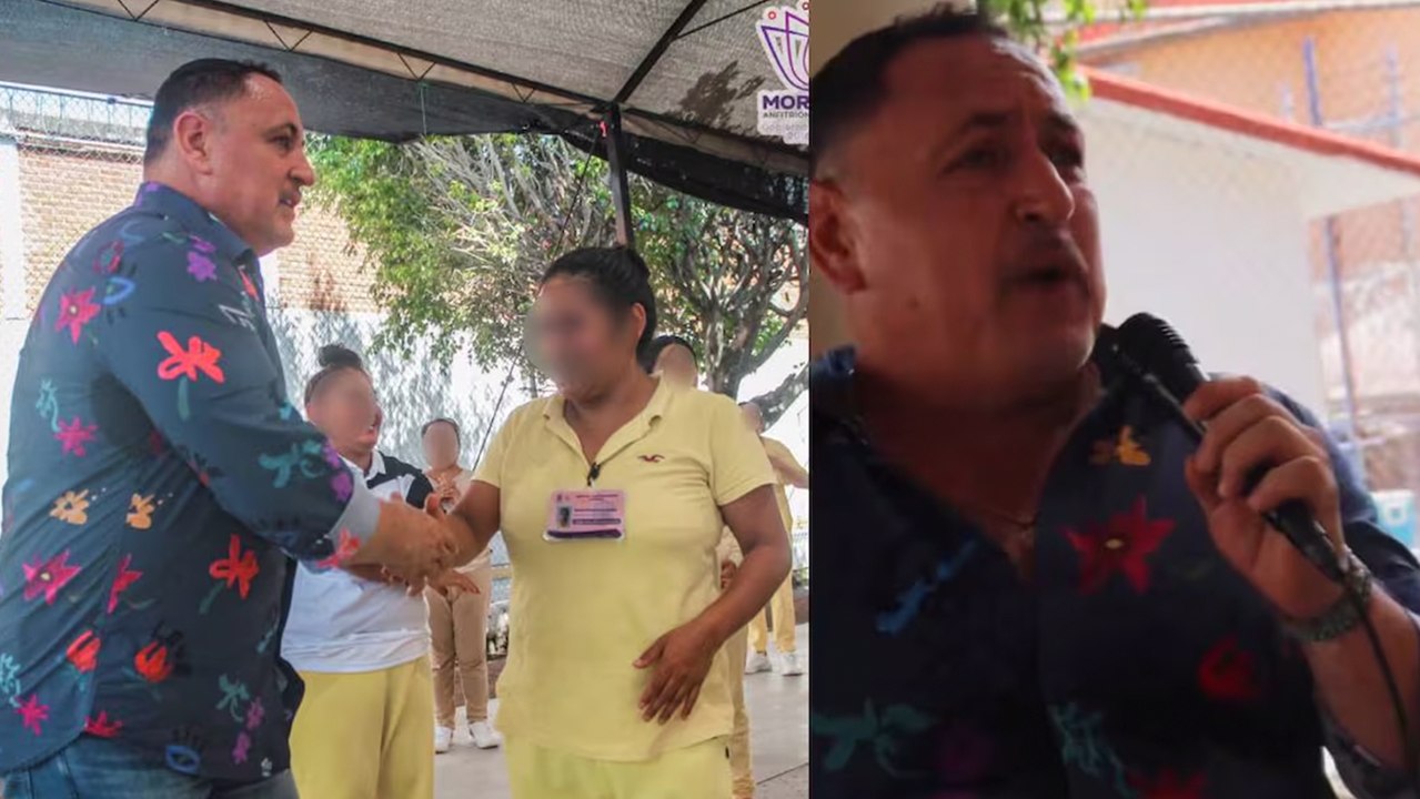 Germán Villa, ex capitán del América, se luce cantando y bailando con internas en el CERESO de Morelos
