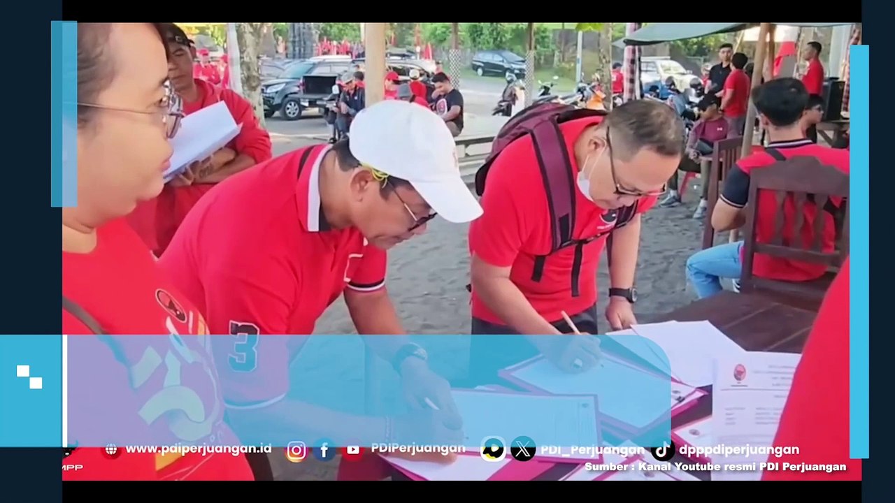 DPC PDIP Tabanan Bebersih Pantai dan Lepas Tukik di Pantai Yeh Gangga, Peringati Hari Konservasi Alam Nasional 2024