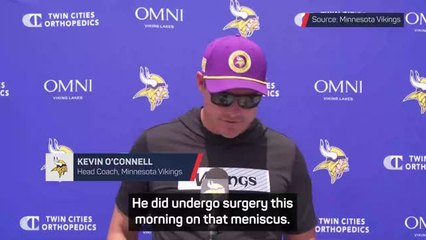 Vikings coach O'Connell confirms J.J. McCarthy is out for the season