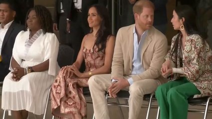 Duke and Duchess of Sussex receive warm welcome in Colombia ahead of their four-day visit