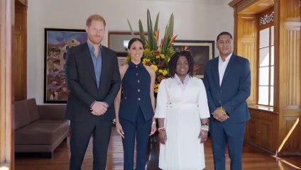 Príncipe Harry e Meghan visitam a Colômbia