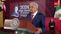 AMLO exhibe foto de Calderón con Sandra Cuevas en Madrid; 