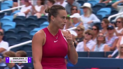 Sabalenka wins Cincy opener without dropping serve