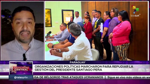 En Paraguay ciudadanos protestan contra el pdte. Santiago Peña