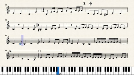 النوتة الموسيقية ,,,, لرائعة ليلى مراد,,,, يالا تعالى قوام يالا,,, تدوين ماهر الغمرى