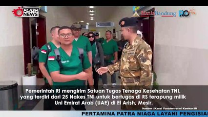 25 Satgas Nakes TNI Sudah Tiba di RS Terapung El Arish, Mesir