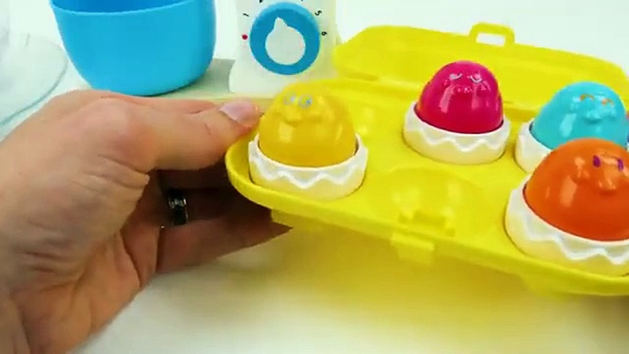 Toy Learning Video for Toddlers Learn Shapes, Colors, Food Names, Counting with a Birthday Cake!