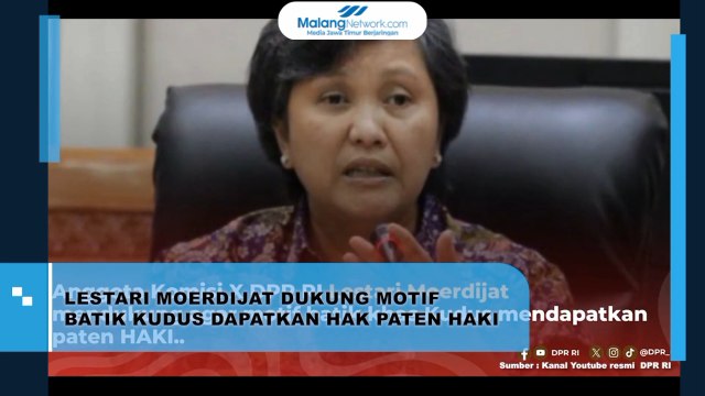 Lestari Moerdijat Dukung Motif Batik Kudus Dapatkan Hak Paten Haki