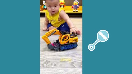 Blue Toy Baby Illustration Cartoon Cute Baby Day Video