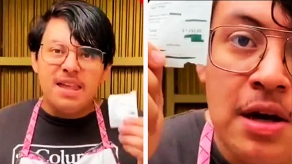 TikTok: Mesero regresa propina de 36 pesos por considerar que no era dinero justo para la cuenta