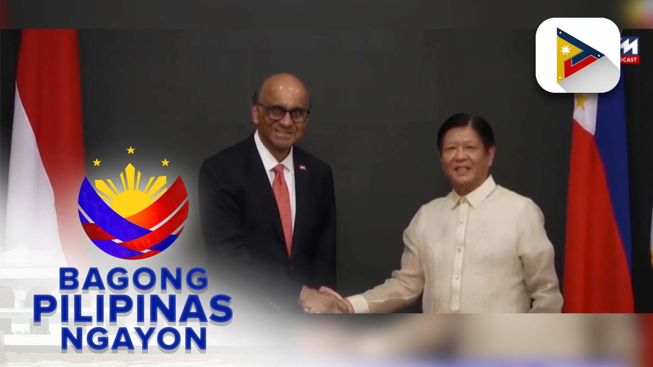 Bilateral meeting nina PBBM at Singapore Pres. Shanmugaratnam, naging mabunga