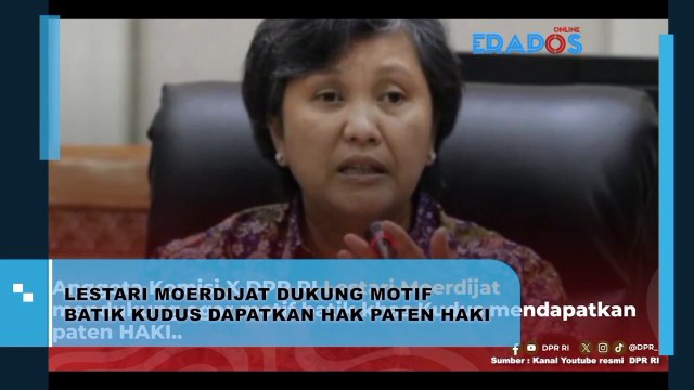 Lestari Moerdijat Dukung Motif Batik Kudus Dapatkan Hak Paten Haki