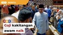 Gaji kakitangan awam naik 7 hingga 15%