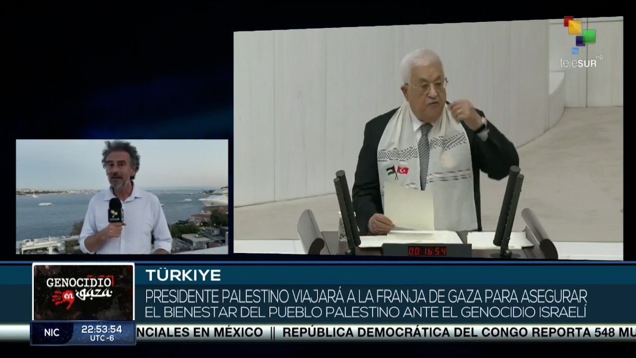 Pdte. de Palestina anunció ante el parlamento que pronto viajará a la Franja de Gaza